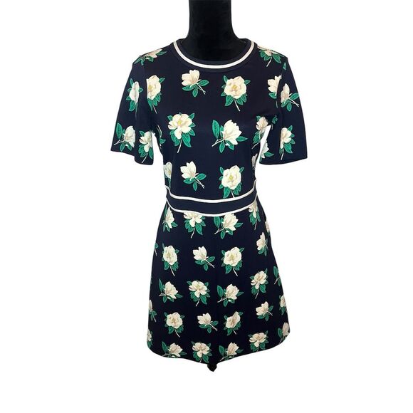 Draper James Dresses & Skirts - Draper James Women's S Blue Magnolia Print Knee Length Dress Casual